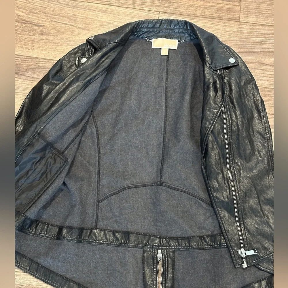 NWOT Michael Kors Black Moto Jacket Size 10